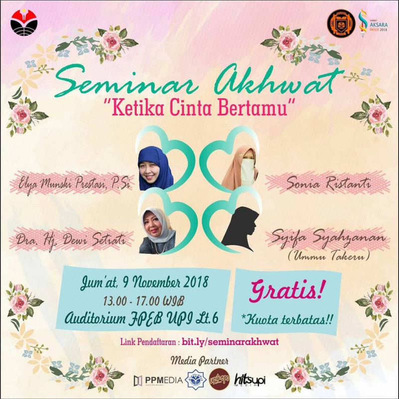 Seminar Akhwat Program Studi Akuntansi Ketika Cinta Bertamu