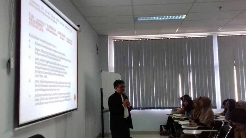 Kuliah Umum PENYELESAIAN SENGKETA BISNIS ARBITRASE & ADR